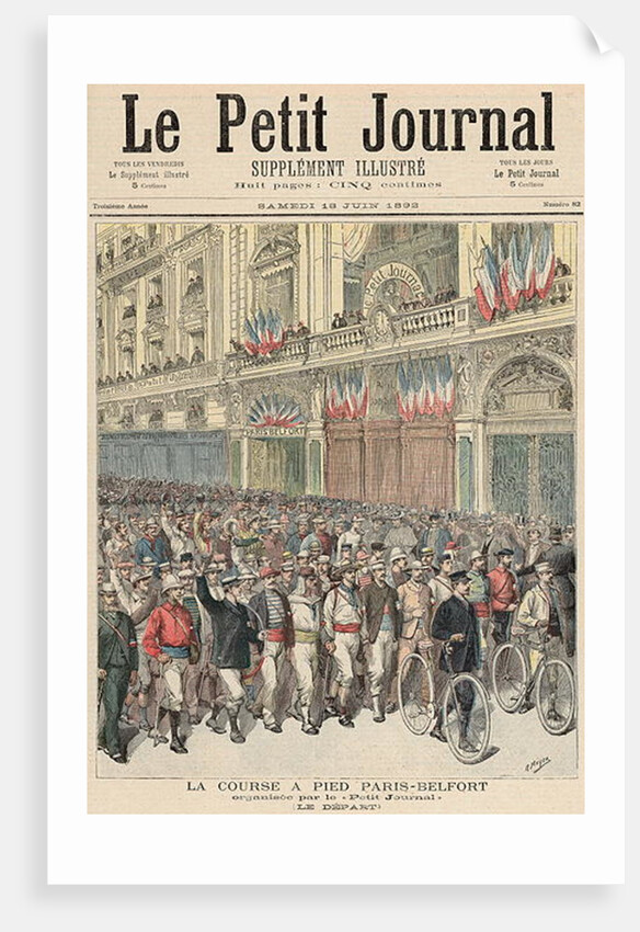 The Start of the Road Race from Paris to Belfort by Henri Meyer