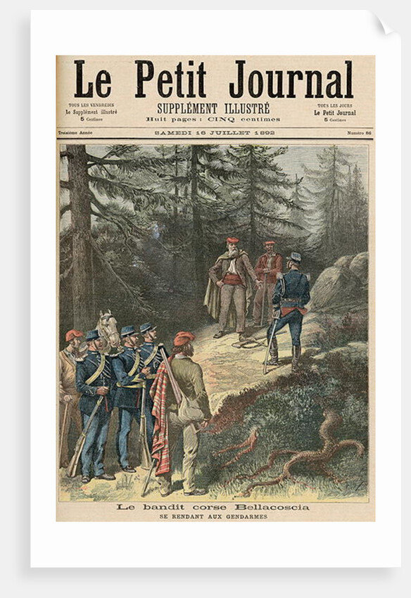 The Corsican Bandit, Jacques Bellacoscia, Surrendering to the Police by Henri Meyer