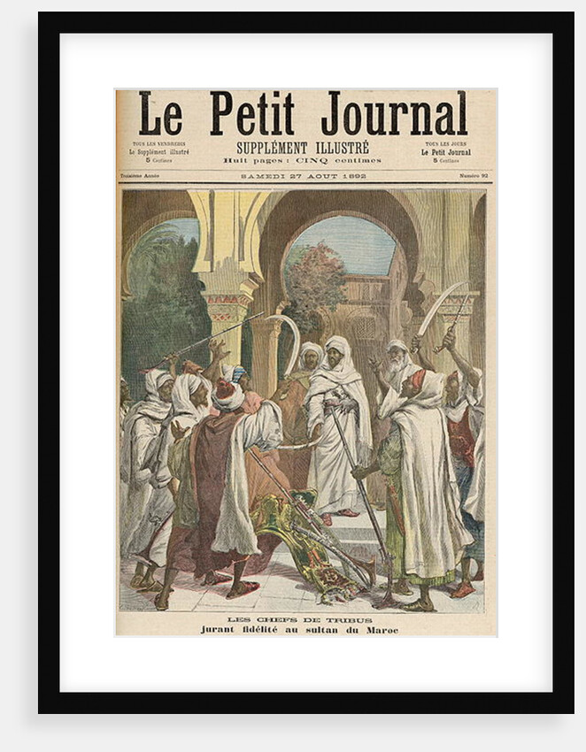 The Tribal Chiefs Swearing Fidelity to the Sultan of Morocco by Fortune Louis & Meyer Henri Meaulle