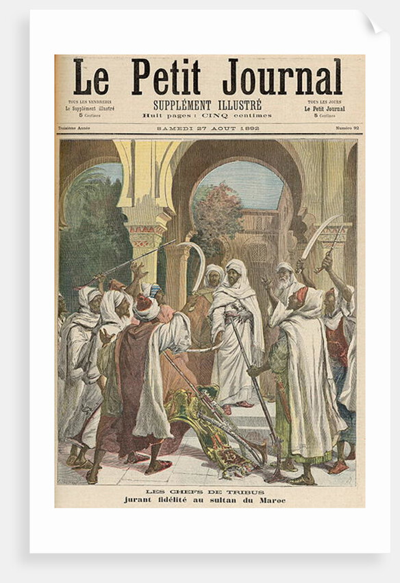 The Tribal Chiefs Swearing Fidelity to the Sultan of Morocco by Fortune Louis & Meyer Henri Meaulle