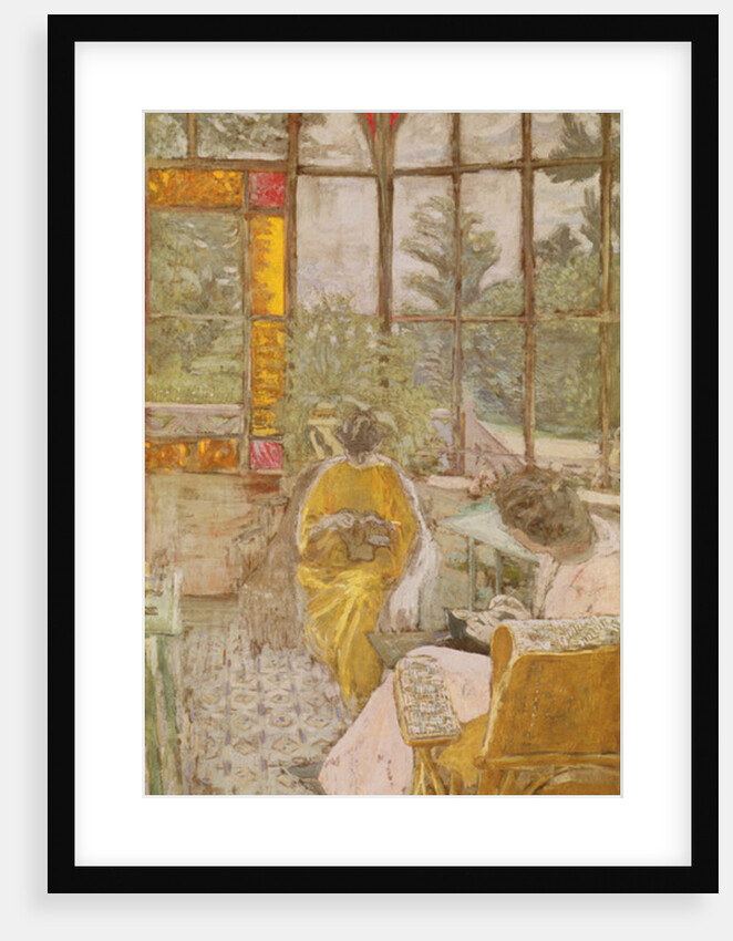 Two Women Embroidering on a Veranda, 1913 by Edouard Vuillard