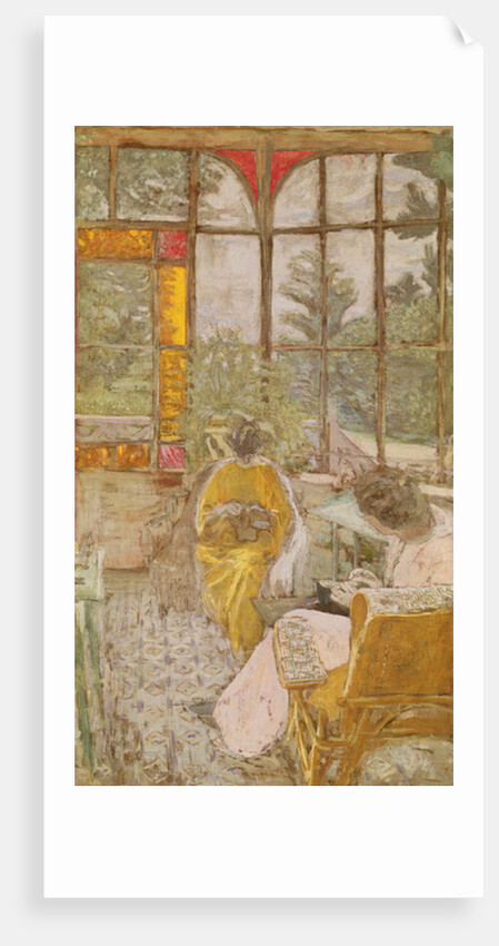 Two Women Embroidering on a Veranda, 1913 by Edouard Vuillard