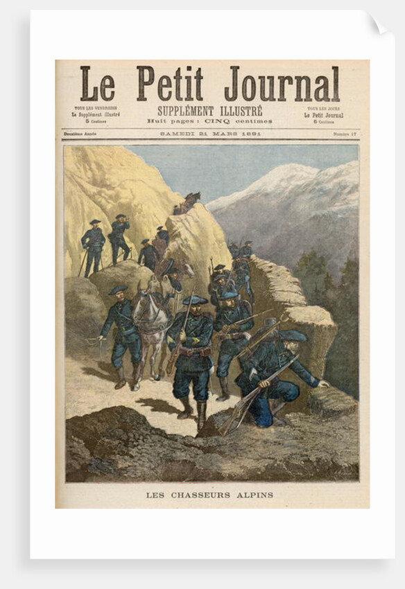 Mountain Infantrymen by Fortune Louis & Meyer Henri (1844-99) Meaulle