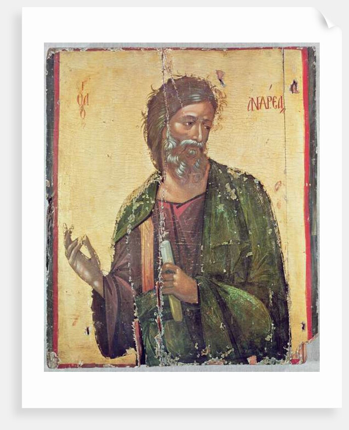 Icon depicting St. Andrew by Cypriot School
