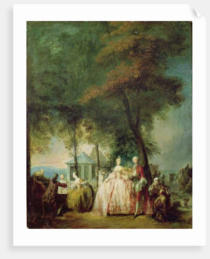 Promenade at Longchamp, c.1760 by Gabriel de Saint-Aubin
