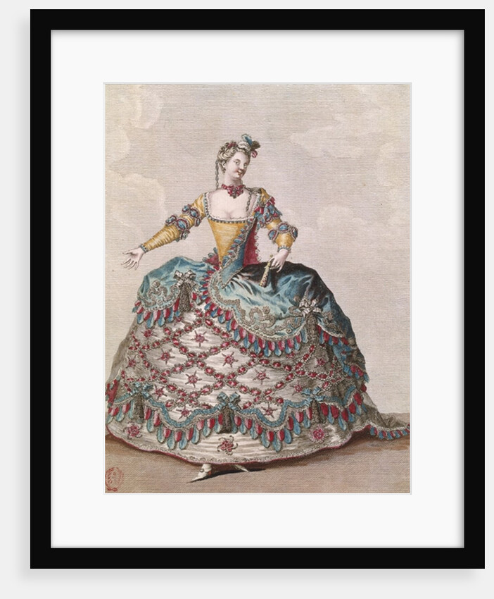 Costume for an Indian woman by Jean Baptiste Martin