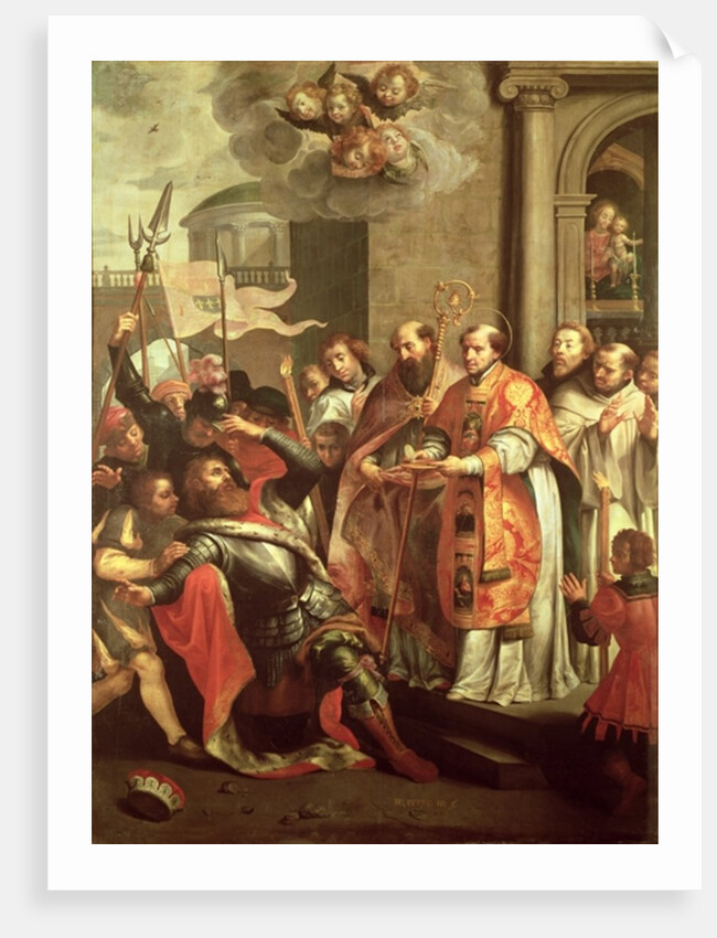 St. Bernard of Clairvaux and William X Duke of Aquitaine by Martin Pepyn or Pepin