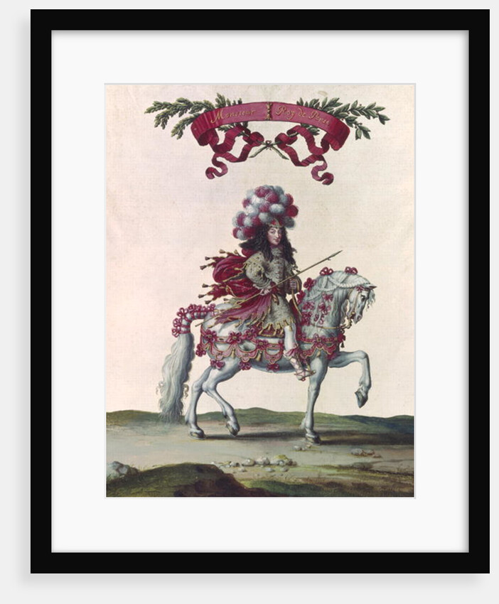 Philippe I Duke of Orleans as the King of Persia, part of the Carousel Given by Louis XIV in Front of the Tuileries, 5th June 1662 by Israel the Younger Silvestre