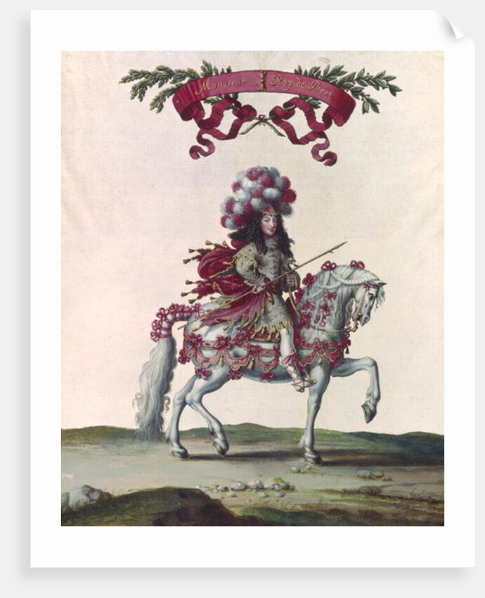 Philippe I Duke of Orleans as the King of Persia, part of the Carousel Given by Louis XIV in Front of the Tuileries, 5th June 1662 by Israel the Younger Silvestre