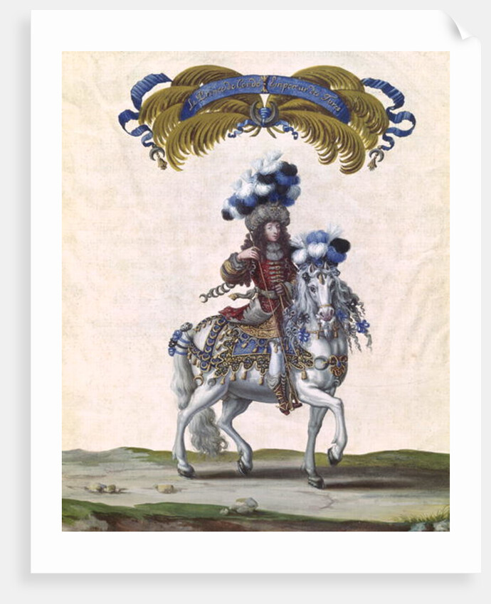 The Prince of Conde as the Emperor of Turkey, part of the Carousel Given by Louis XIV in Front of the Tuileries, 5th June 1662 by Israel the Younger Silvestre