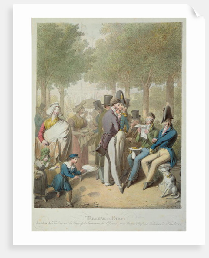 The Jardin des Tuileries by Georg Emanuel Opitz