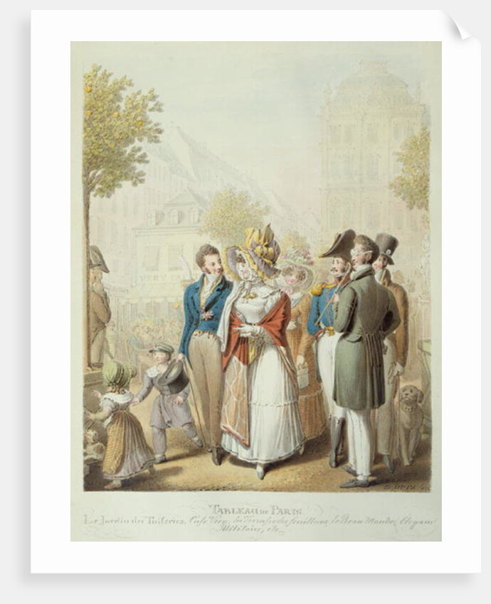 The Jardin des Tuileries by Georg Emanuel Opitz