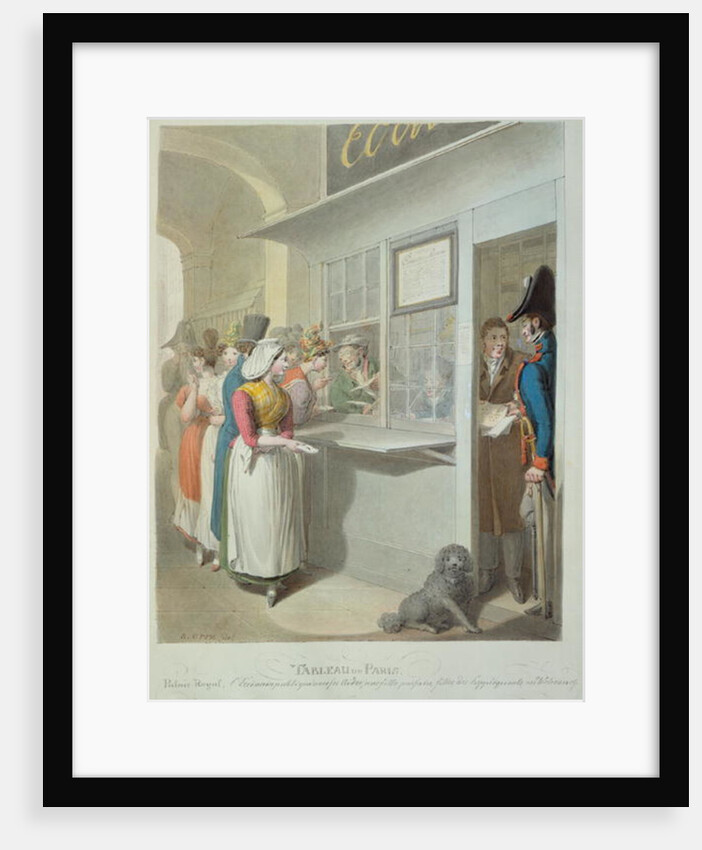 The Public Writer in the Palais-Royal by Georg Emanuel Opitz