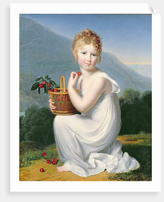 Young Girl Eating Cherries by Jeanne-Elisabeth Chaudet