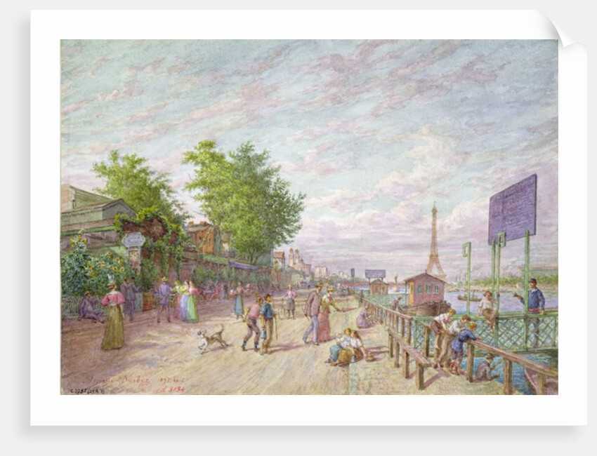Quai du Point du Jour, Boulogne Billancourt, 1897 by Arnaud Durbec
