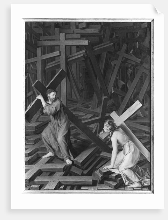 The Christian Soul Accepting her Cross by French School