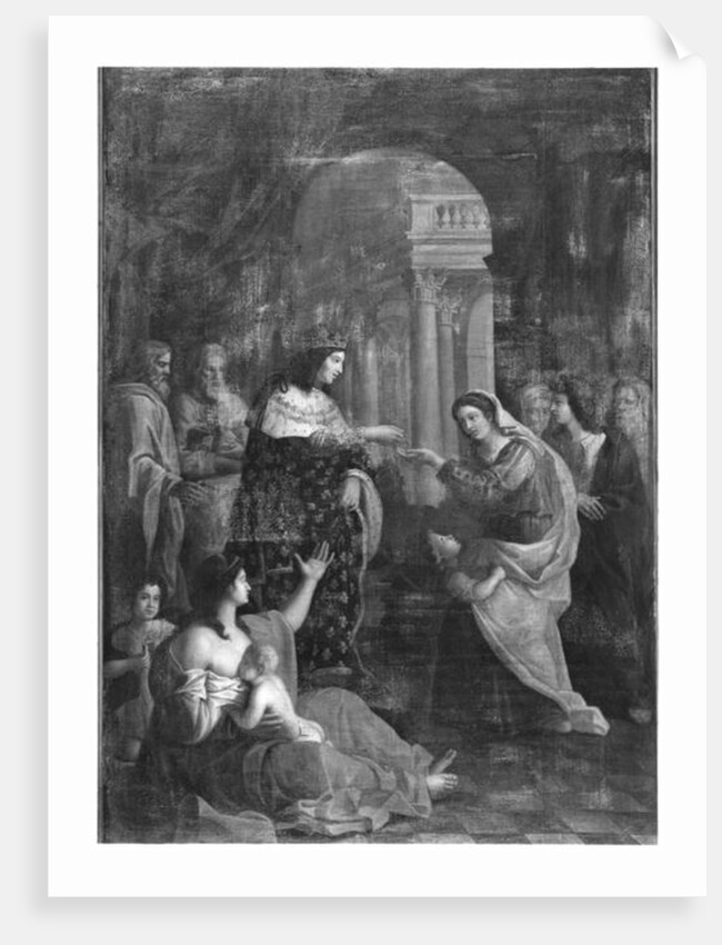 St. Louis distributing alms by Jacques Stella