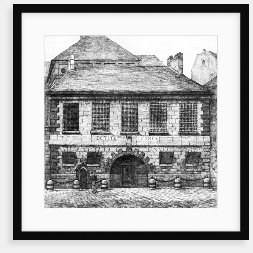 Entrance of the prison 'La Petite Force', rue Pavee in Paris, 1850 by French School