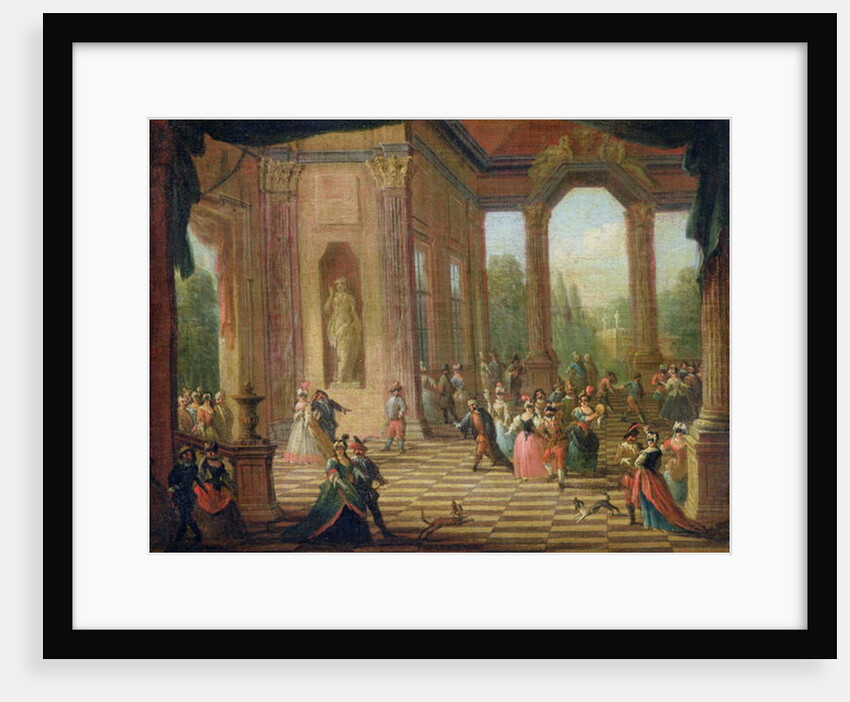 Scene at a Masked Ball by Italian School