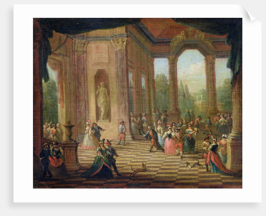 Scene at a Masked Ball by Italian School