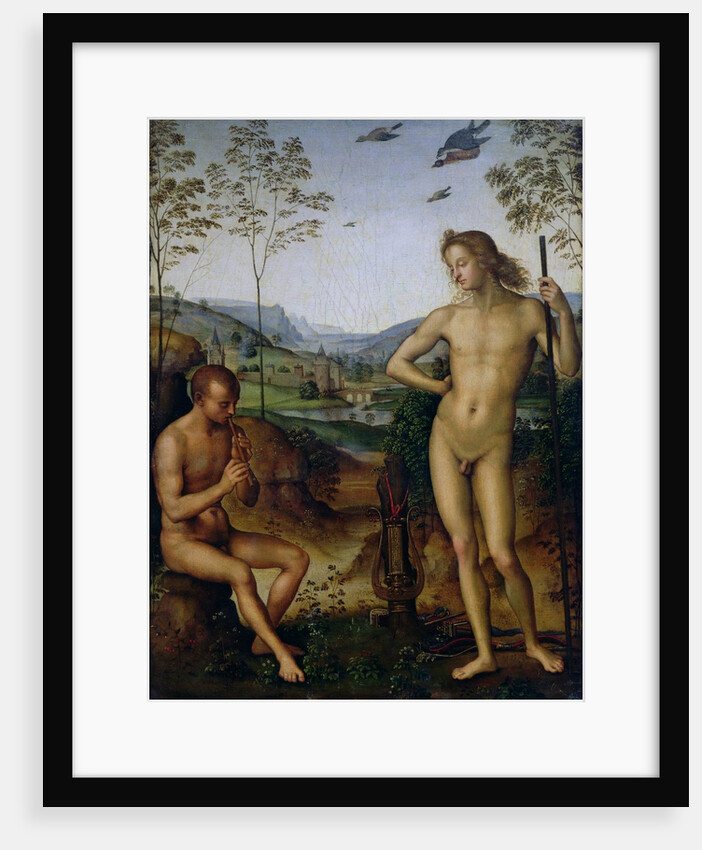 Apollo and the Shepherd Daphnis?, c.1490-1500 by Pietro Perugino