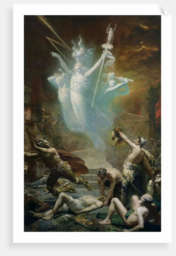 The Taking of the Temple at Delphi by the Gauls, 1885 by Alphonse Cornet