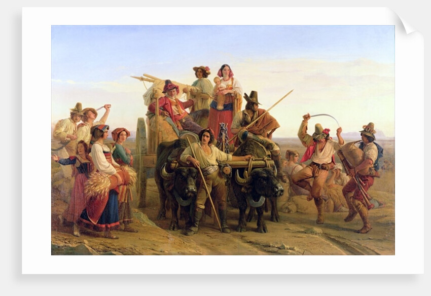 The Arrival of the Harvesters in the Pontine Marshes, 1830 by Louis Leopold Robert