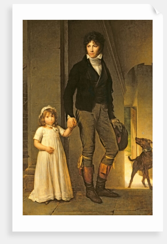 Jean-Baptiste Isabey and his Daughter, Alexandrine , 1795 by Francois Pascal Simon Baron Gerard