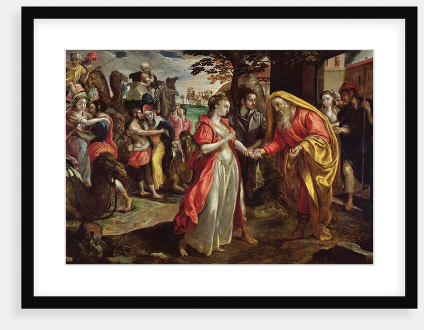Rebecca Agreeing to Follow Eliezer, c.1562 by Maarten de Vos