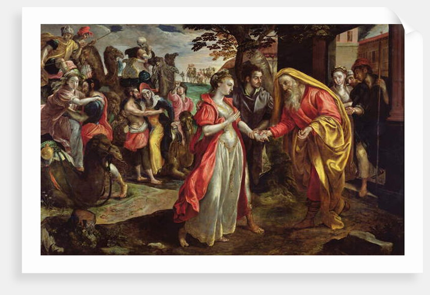 Rebecca Agreeing to Follow Eliezer, c.1562 by Maarten de Vos