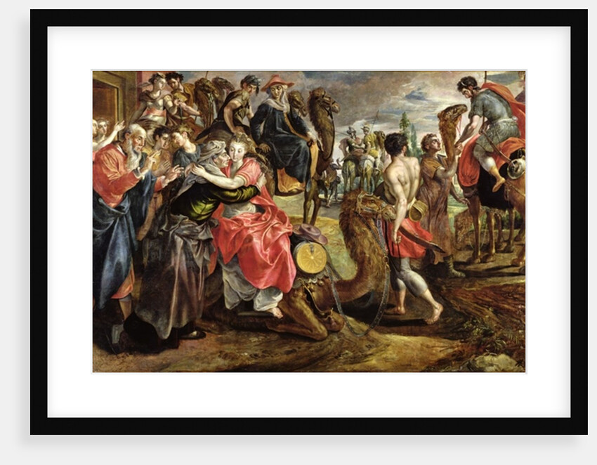 Rebecca Bidding Farewell to her Family, c.1562 by Maarten de Vos