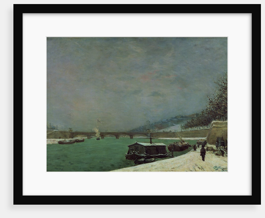 The Seine at the Pont d'Iena, Winter, 1875 by Paul Gauguin