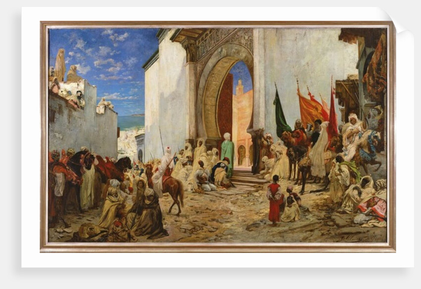 Entry of the Sharif of Ouezzane into the Mosque, 1876 by Georges Clairin