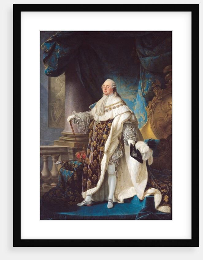 Louis XVI, King of France and Navarre, wearing his grand royal costume in 1779, 1789 by Antoine Francois Callet