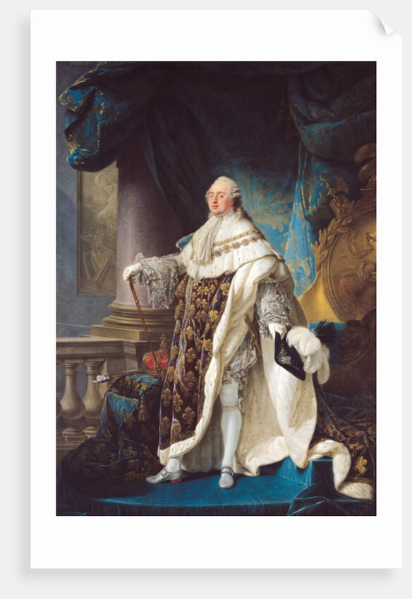 Louis XVI, King of France and Navarre, wearing his grand royal costume in 1779, 1789 by Antoine Francois Callet