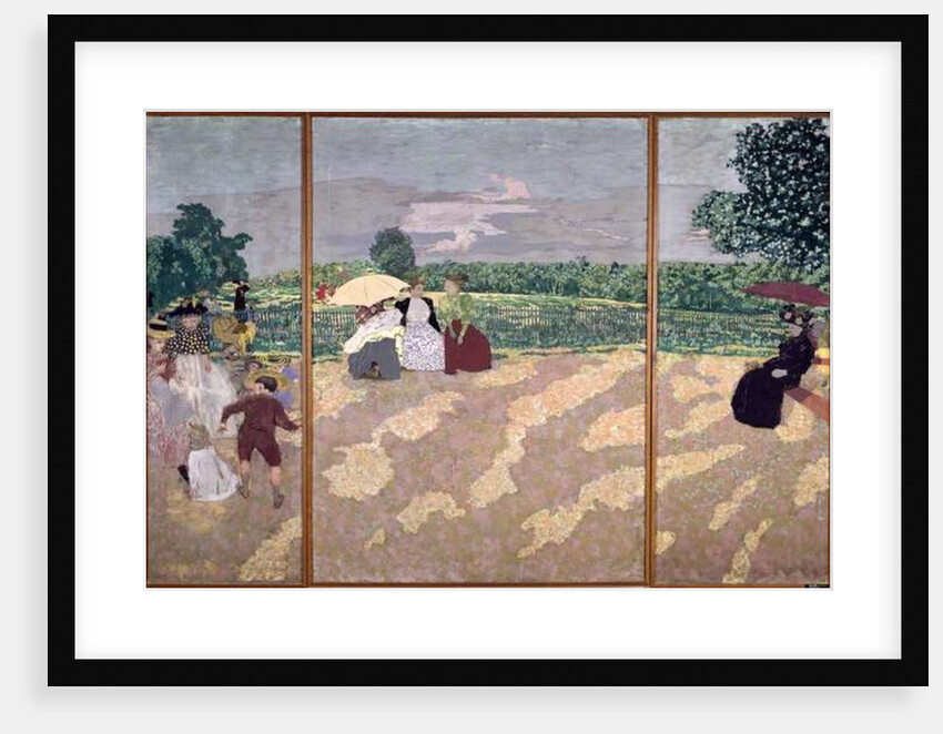 The Public Gardens: The Nurses, The Conversation and The Red Umbrella, 1894 by Edouard Vuillard