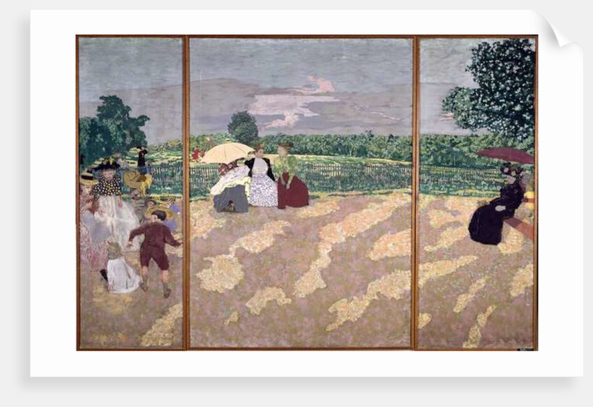 The Public Gardens: The Nurses, The Conversation and The Red Umbrella, 1894 by Edouard Vuillard