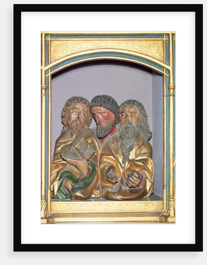 Wooden carvings of SS. Paul, Matthew and Thomas by Nikolaus Hagenauer