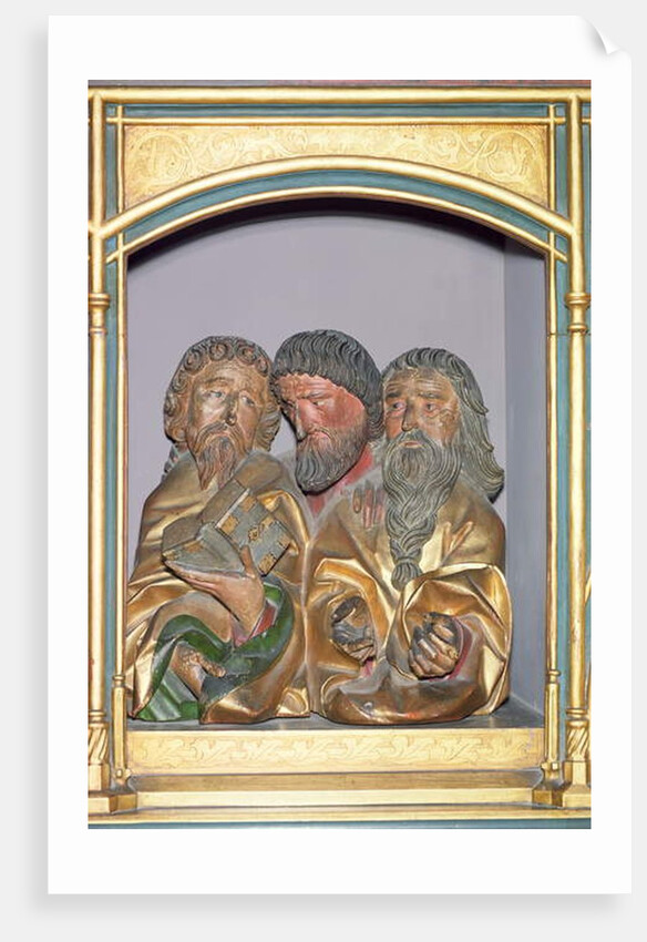 Wooden carvings of SS. Paul, Matthew and Thomas by Nikolaus Hagenauer