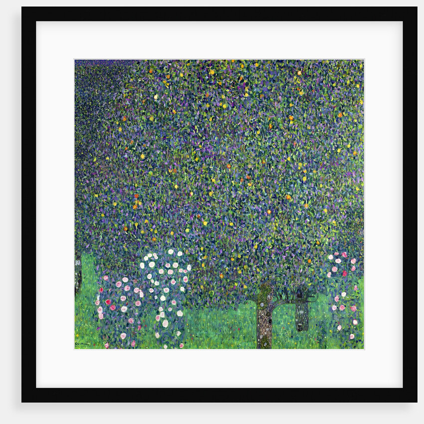 Roses under trees, c.1905 by Gustav Klimt