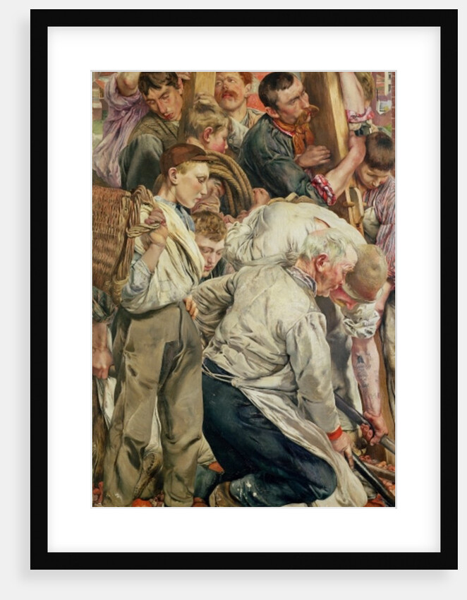 The Men, left panel from The Age of the Worker by Leon Henri Marie Frederic