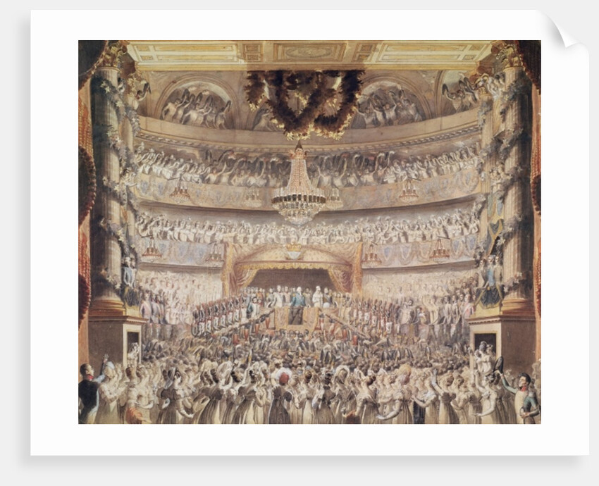 Louis XVIII at the Theatre de l'Odeon, Paris by Francois Buffet