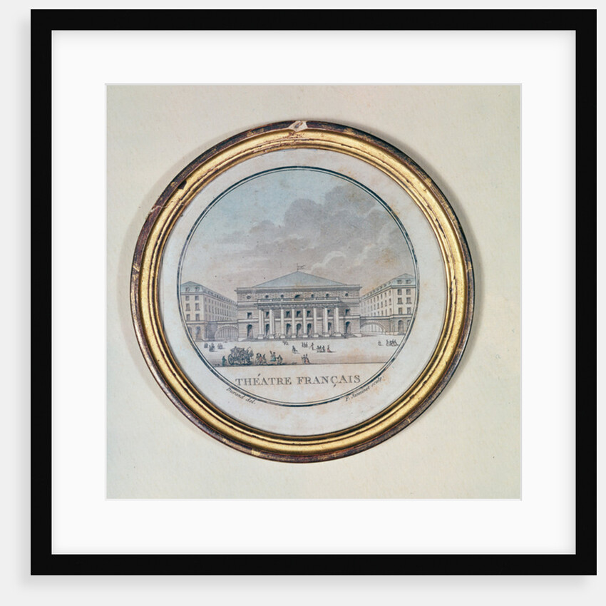 View of the Salle de l'Odeon of the Theatre Francais by Durand