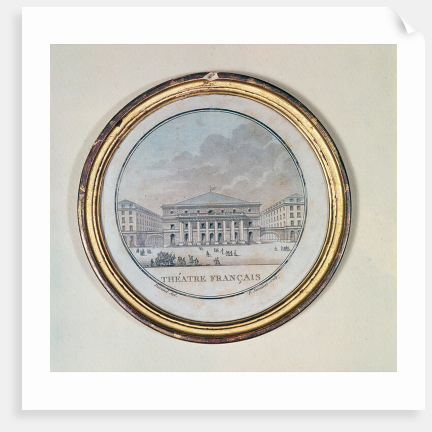 View of the Salle de l'Odeon of the Theatre Francais by Durand