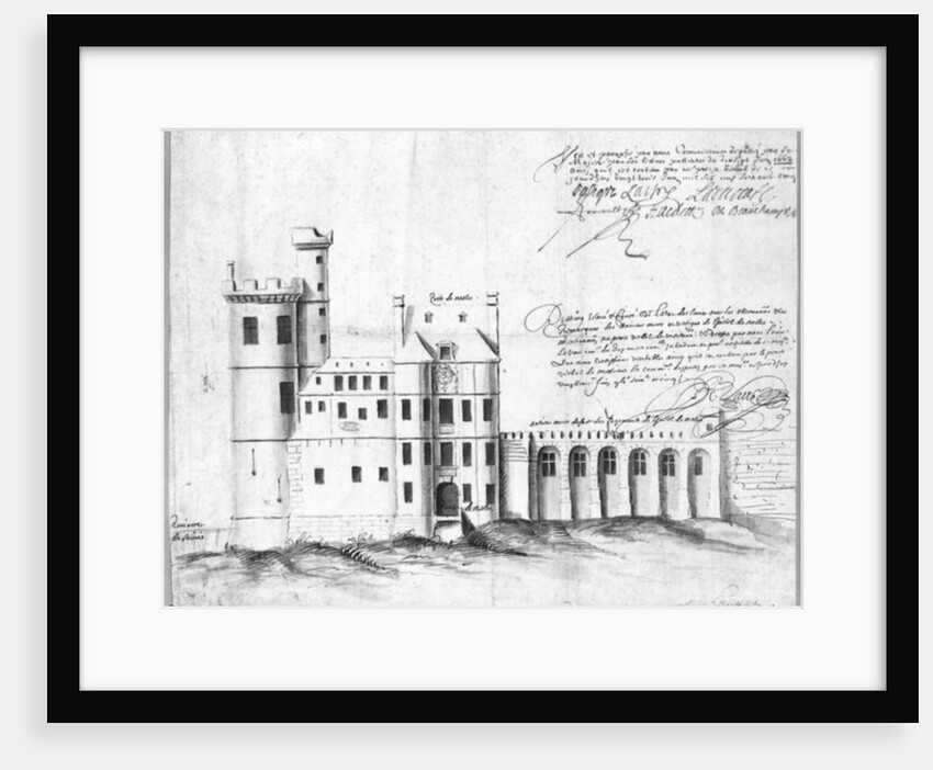 Facade of Porte and Hotel de Nesle, 1662 by Louis Le Vau