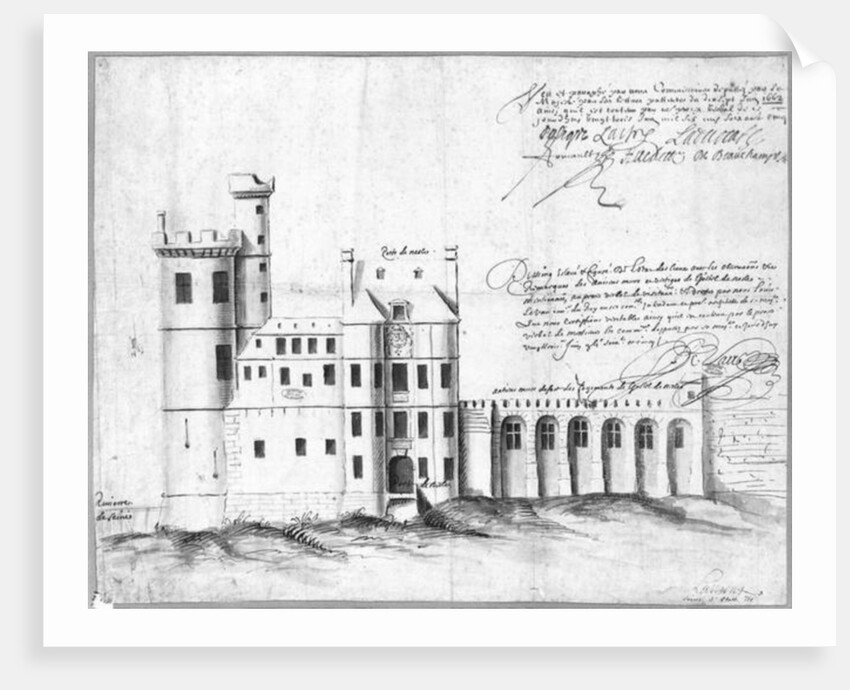 Facade of Porte and Hotel de Nesle, 1662 by Louis Le Vau