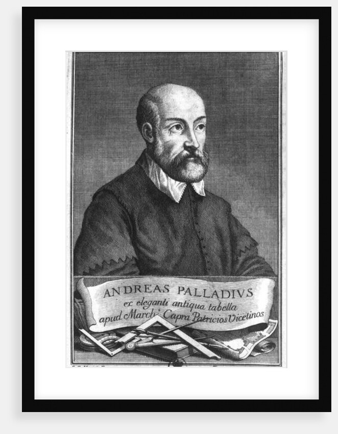 Andrea Palladio engraved by Francesco II Zucchi by Giovanni Battista Marioti