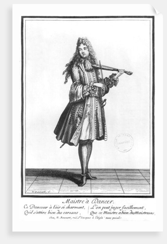 The dancing master by Nicolas Bonnart