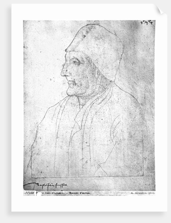 Ms 266 fol.278 Maitre Jean Froissart from 'The Recueil d'Arras' by Flemish School