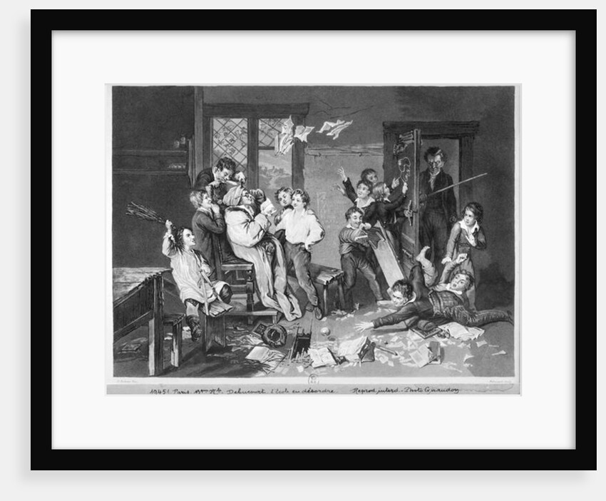 Scene of disorder at school by Philibert Louis Debucourt
